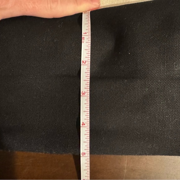 Boatkin style distressed canvas bag tote Black/ Ivory - Picture 10 of 10